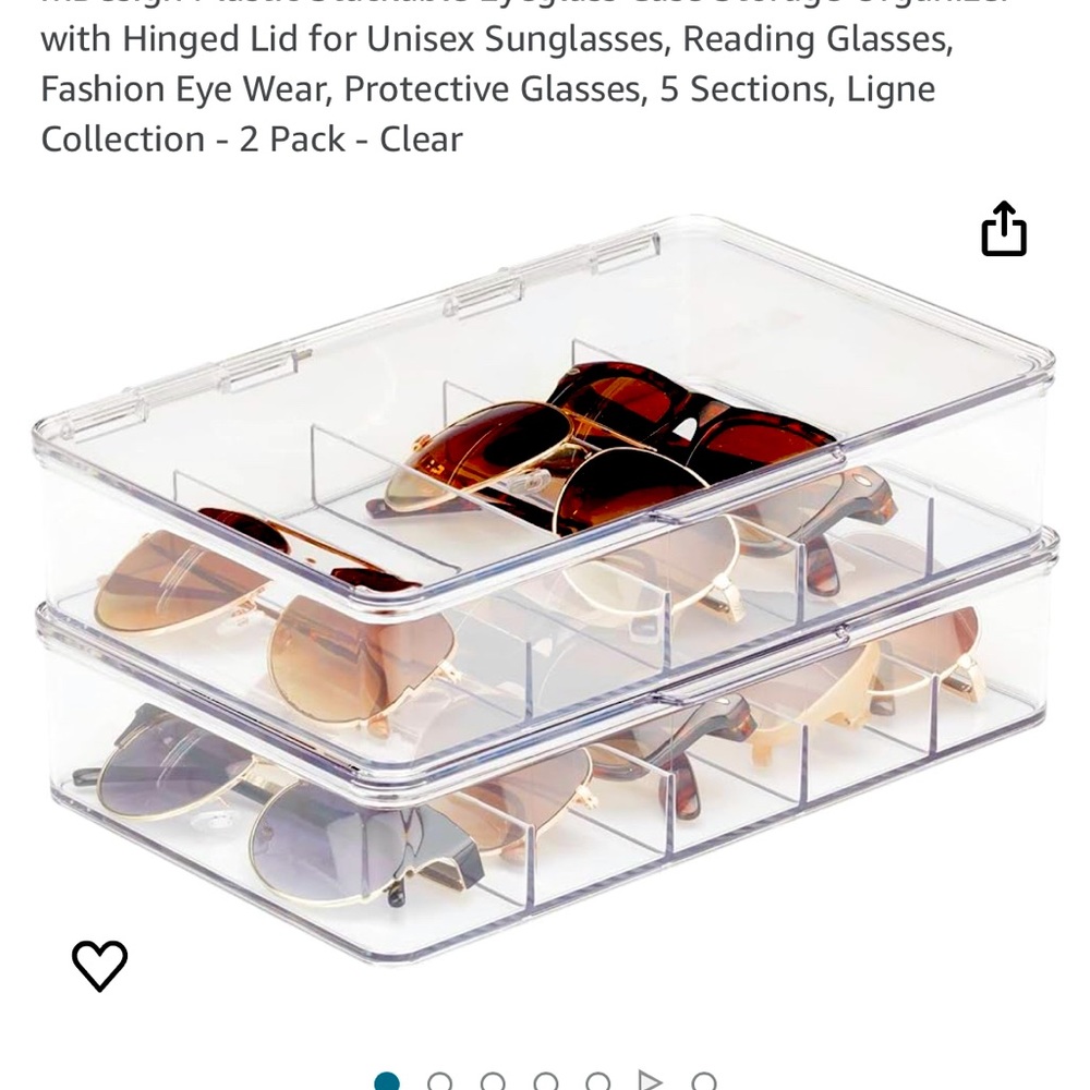 one acrylic sunglasses storage organizer case